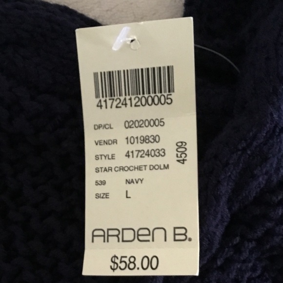 ARDEN B crochet dress, NAVY L, NWT 🌟🌟🌟HOST PICK 🌟🌟🌟 - Picture 5 of 6